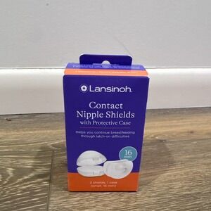 Lansinoh Contact Nipple Shield with Case 16mm‎ Size Small 2ct - Breastfeeding